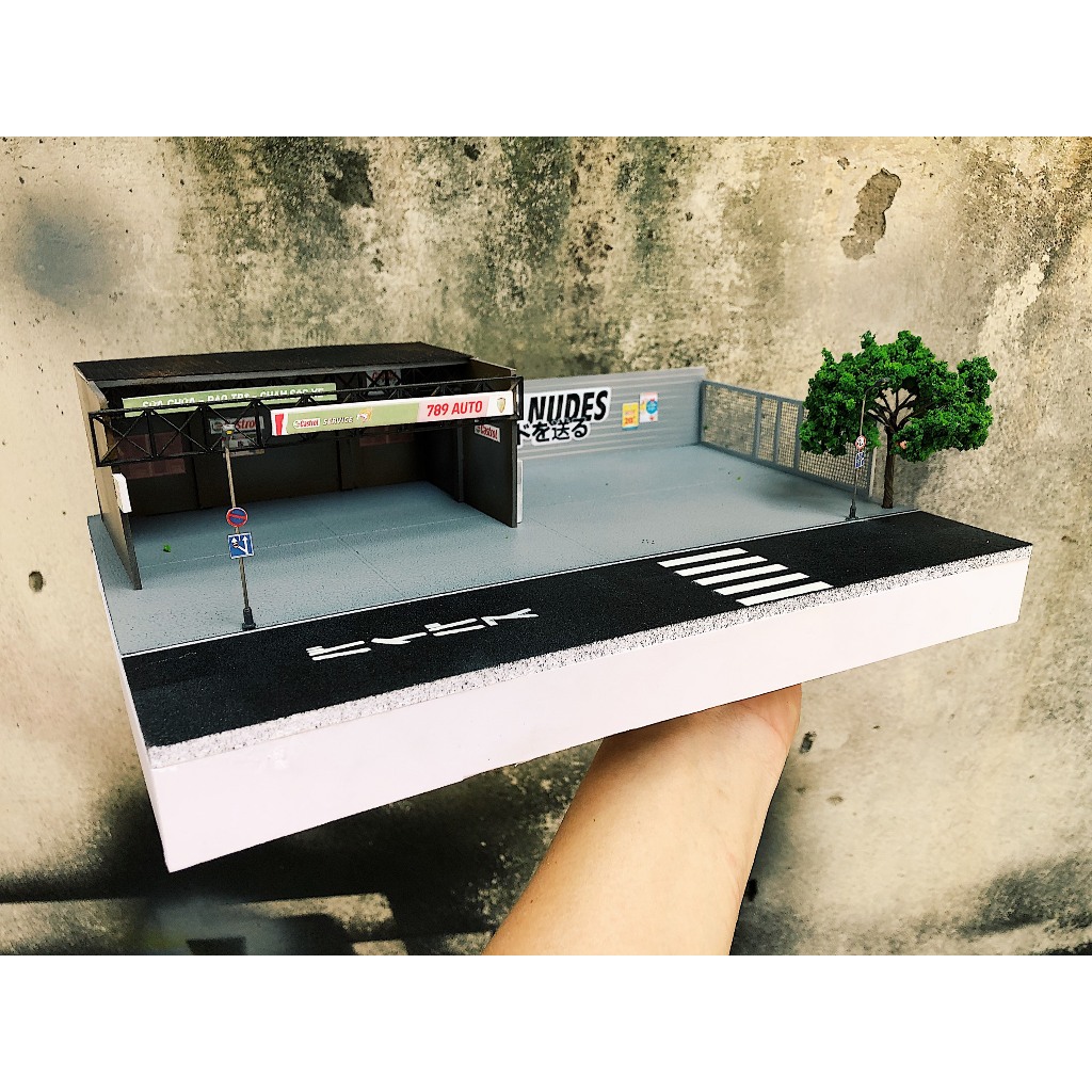 Bộ sa bàn cho mô hình xe 1/64 789 Garage