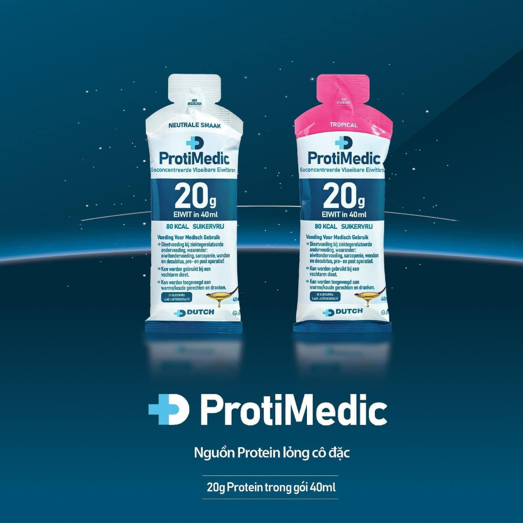 Protimedic gói Protein 20g/ 40ml phục hồi sức khỏe, tăng cơ giảm mỡ, Bổ ...