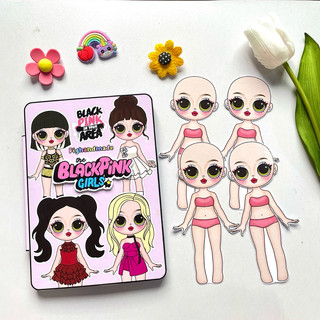 Đồ chơi Sổ thời trang idol 4 cô gái Blackpink - Pighandmade búp bê giấy