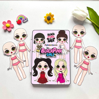 Đồ chơi Sổ thời trang idol 4 cô gái Blackpink - Pighandmade búp bê giấy