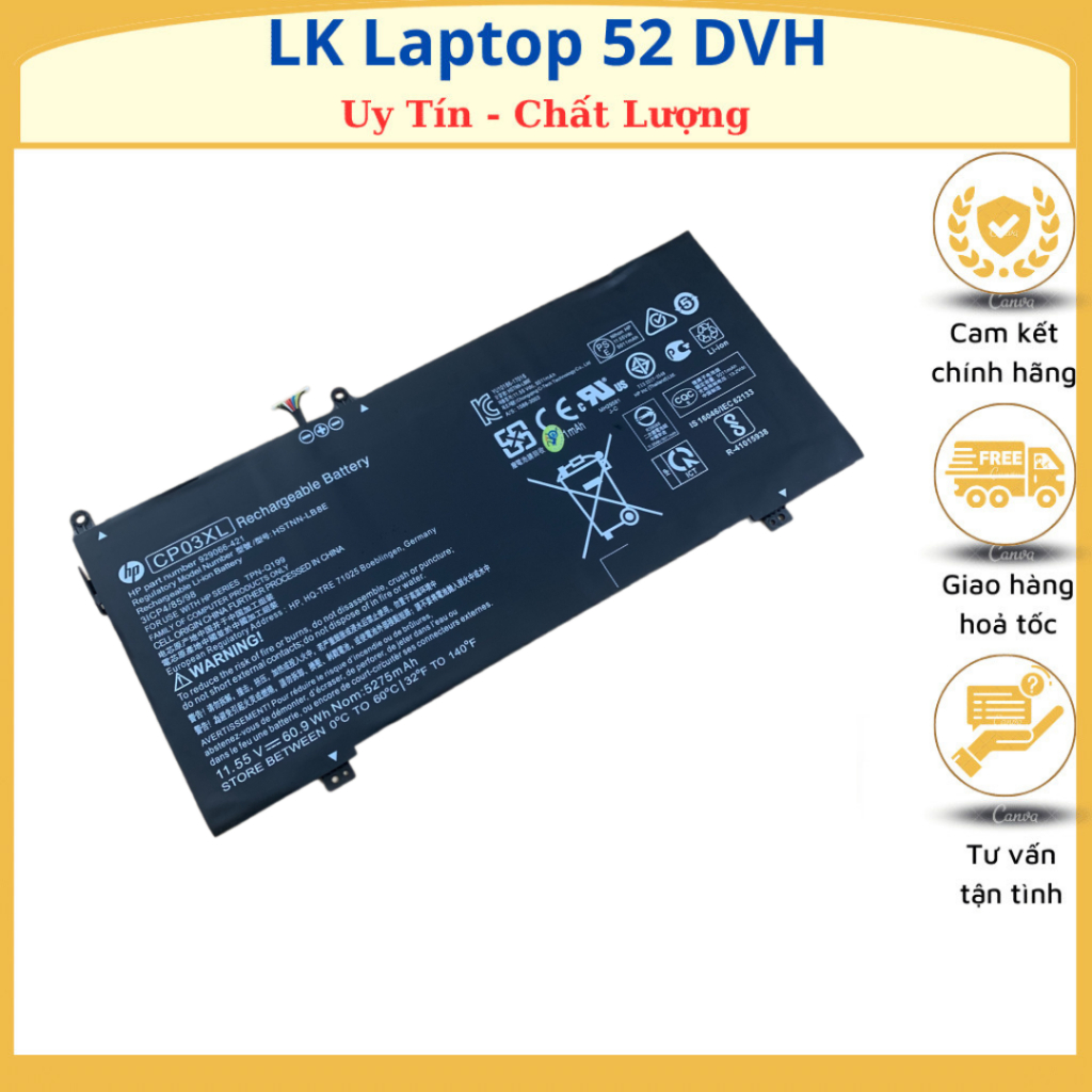 PIN HP X360 13-AE000 CP03XL ZIN CHO HP Spectre X360 Convertible 13-ae000, 13-ae0xx, 13-ae006no, 13-ae001ng 13-ae049ng