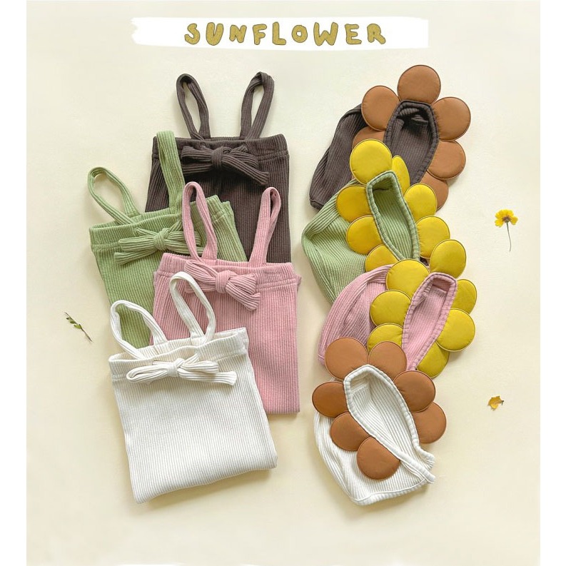 (HÀNG CÓ SẴN) Set QUẦN YẾM HOA cover kèm mũ hàng quảng châu cho em bé Hàn Quốc 4-11kg dễ thương cute Cho Bé ...