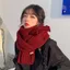 Khăn quàng choàng cổ nữ mùa đông len lông cừu phong cách vitage Hàn Quốc đẹp giữ ấm áp caro đủ màu đen, đỏ, xám, xanh