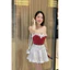 Áo Quây Cúp Ngực BB Phối Viền Ren Đính Nơ Form Ôm Sát Tôn Dáng - A5928