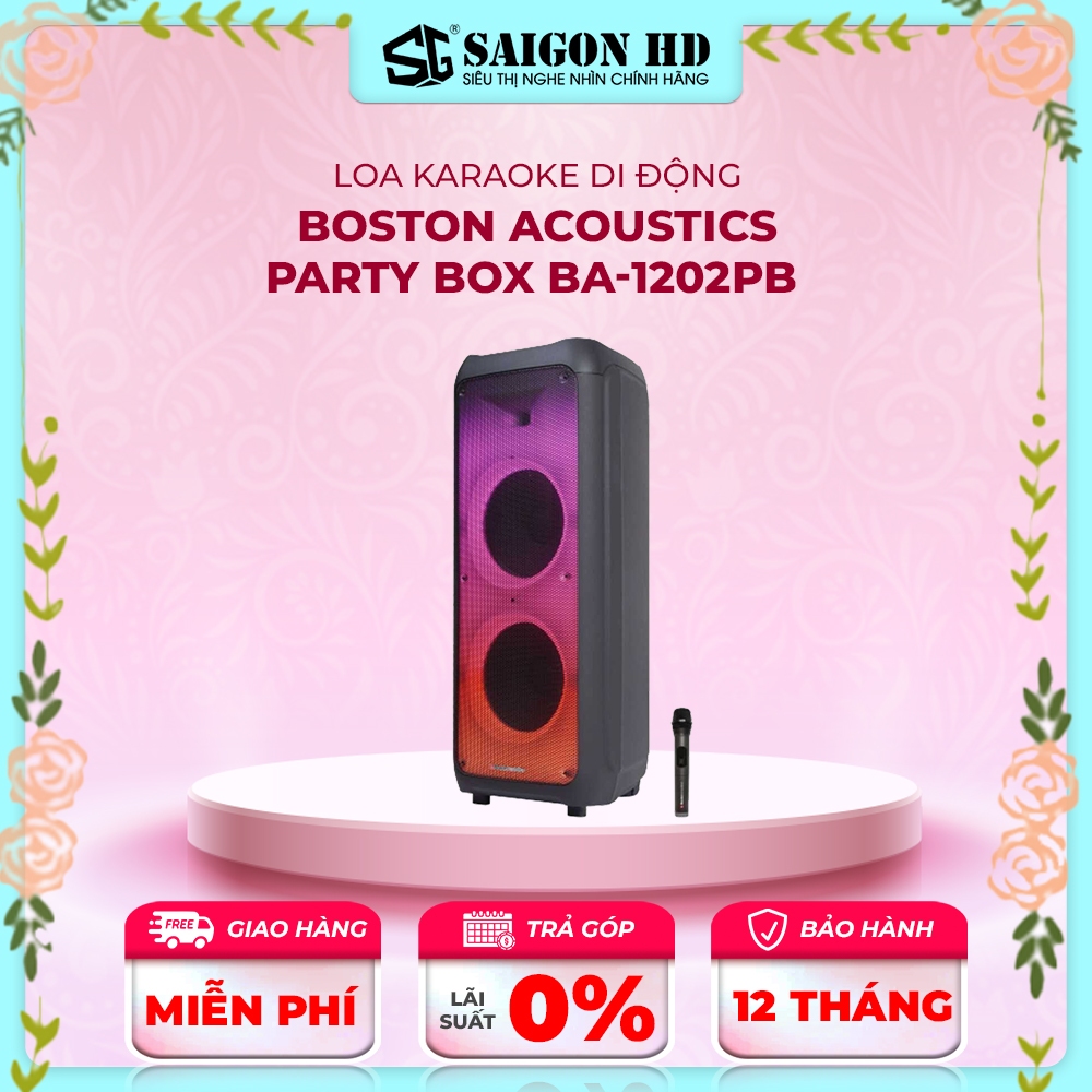 Loa karaoke di động BOSTON ACOUSTICS Party Box BA-1202PB - Hàng ...