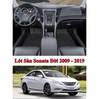 Lót Sàn 2 Lớp Hyundai Sonata Chất Liệu Nhựa Cao Cấp , Hàng Loại Dày Nhập Nội Địa Trung