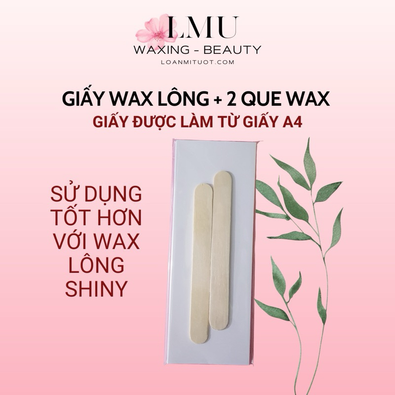 Giấy wax lông đi kèm que(Dùng cho wax lạnh mật ong) | Shopee Việt Nam