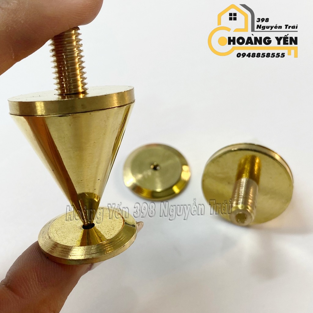 Chân đinh chén hứng bằng đồng, chân đinh chống rung loa kệ audio, chân ...