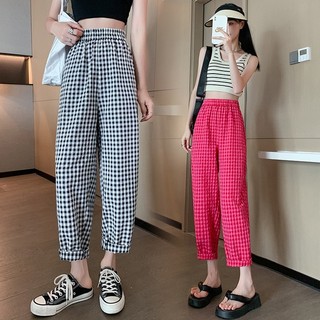 [🔥 GIẢM MẠNH 🔥] Quần baggy kẻ KARO ống rộng Phối Viền nữ nam có đủ size dáng rộng ống suông cạp cao full 5 màu - DTB SSL