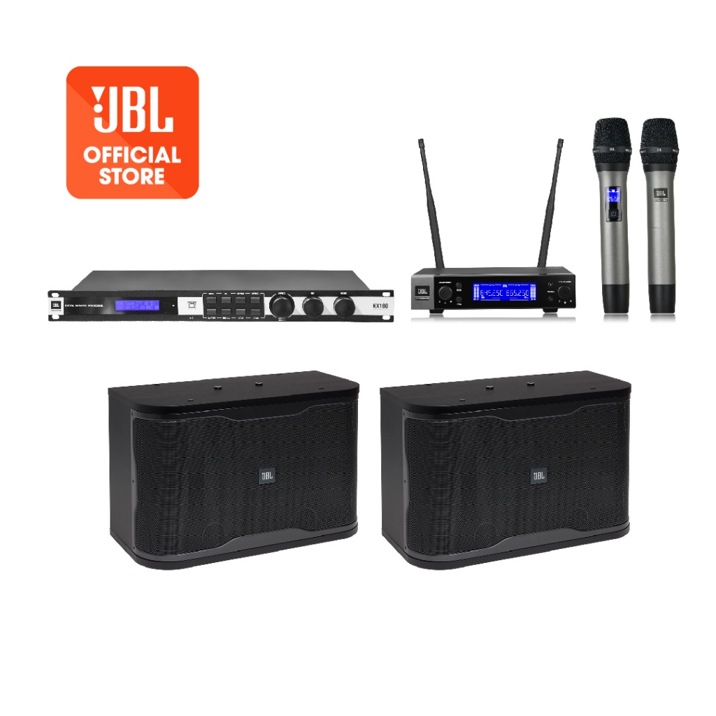 Dàn Karaoke Active JBL RM210 + Vang Số JBL KX180A + Micro Không Dây ...