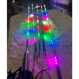 Ăng ten led nháy đuổi 1 mét 12/24v trang trí ô tô.( Giá 1 cái)