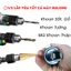 Combo Đầu Chuyển Khoan + Vít Chính Hãng , Phụ Kiện Máy Khoan, Máy Vặn Vít Workfix Chính Hãng, Bảo Hành 12 Tháng