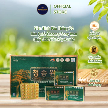Viên Tinh Dầu Thông Đỏ Hàn Quốc Cheong Song Won - Hộp 180 Viên Hộp Xanh