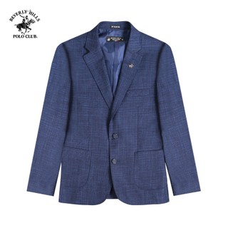 Beverly Hills Polo Club-Áo Blazer 2 Lớp Nam Slim Fit Navy Trơn - BZMSLS23V010