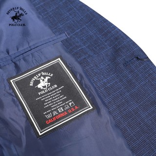 Beverly Hills Polo Club-Áo Blazer 2 Lớp Nam Slim Fit Navy Trơn - BZMSLS23V010