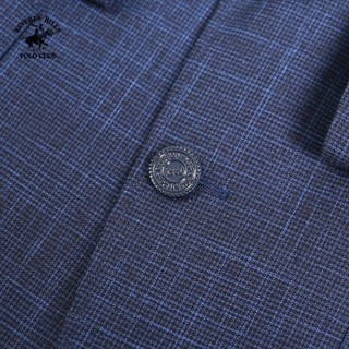 Beverly Hills Polo Club-Áo Blazer 2 Lớp Nam Slim Fit Navy Trơn - BZMSLS23V010