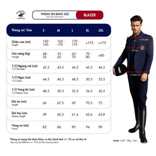 Beverly Hills Polo Club-Áo Blazer 2 Lớp Nam Slim Fit Navy Trơn - BZMSLS23V010