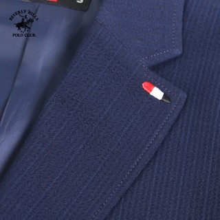 Beverly Hills Polo Club - Áo Blazer 2 Lớp Nam Slim Fit Navy Trơn - BZMSLS23V008