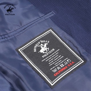 Beverly Hills Polo Club - Áo Blazer 2 Lớp Nam Slim Fit Navy Trơn - BZMSLS23V008