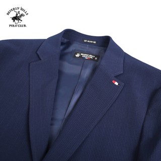 Beverly Hills Polo Club - Áo Blazer 2 Lớp Nam Slim Fit Navy Trơn - BZMSLS23V008
