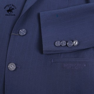 Beverly Hills Polo Club - Áo Blazer 2 Lớp Nam Slim Fit Navy Trơn - BZMSLS23V008