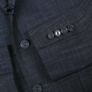 Beverly Hills Polo Club-Áo Blazer 2 Lớp Nam Slim Fit Đen Trơn-BZMSLS23V009