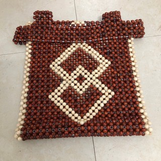 Lót đệm hạt gỗ Hương Cao cấp cho xe Ô TÔ - Ghế Văn Phòng đan Kỹ dây dù giá xưởng Nhị Khê