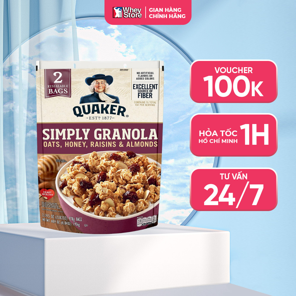 Yến Mạch Quaker Simply Granola 2lbs Chính Hãng | Shopee Việt Nam