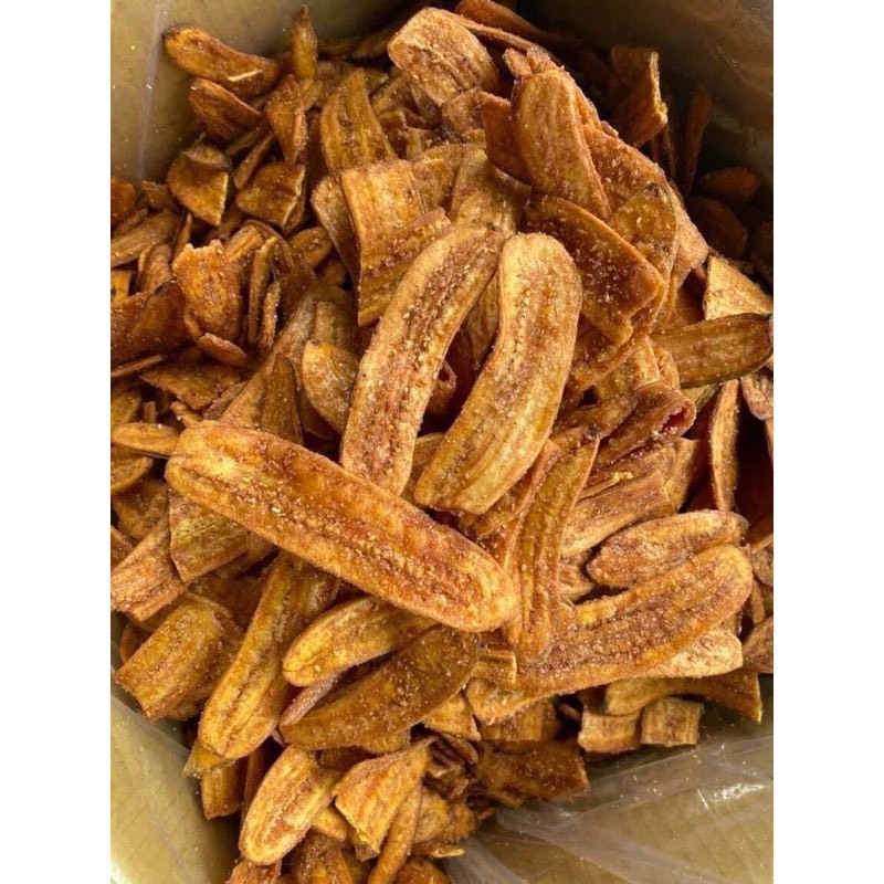 500Gr Chuối Sấy Mè Gừng Thơm Ngon, Giòn Tan, Đóng Túi Zip Sạch Sẽ