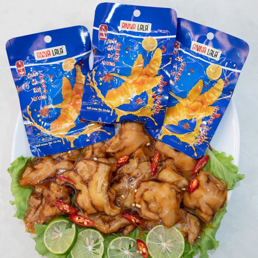 [ Mẫu mới] Combo 20 chiếc chân gà rút xương CAY chính hãng Annalala