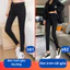 Quần Jean Nữ Rách Gối Đen Tuyền, Quần Bò Đen rách 2 khuy dáng skinny lưng cao co giãn