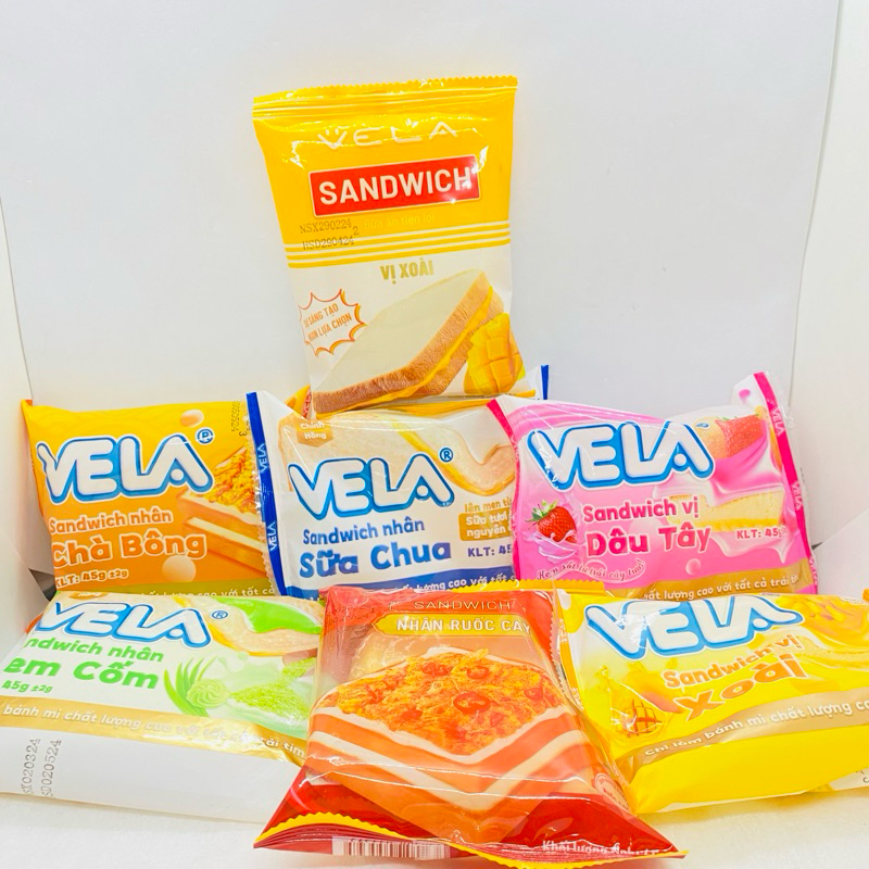 Bánh Sandwich Sữa Chua Tươi Vela Samilk 45g( Hàng dễ xẹp khi vận chuyển)