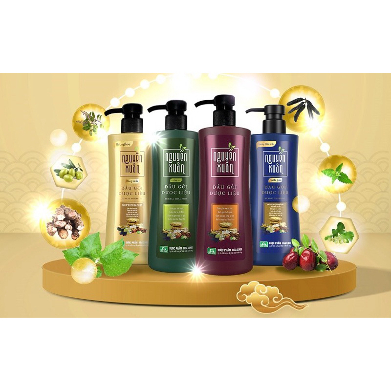 Dầu Gội Nguyên Xuân Thảo Dược Dưỡng Tóc Mềm Mượt 600ml