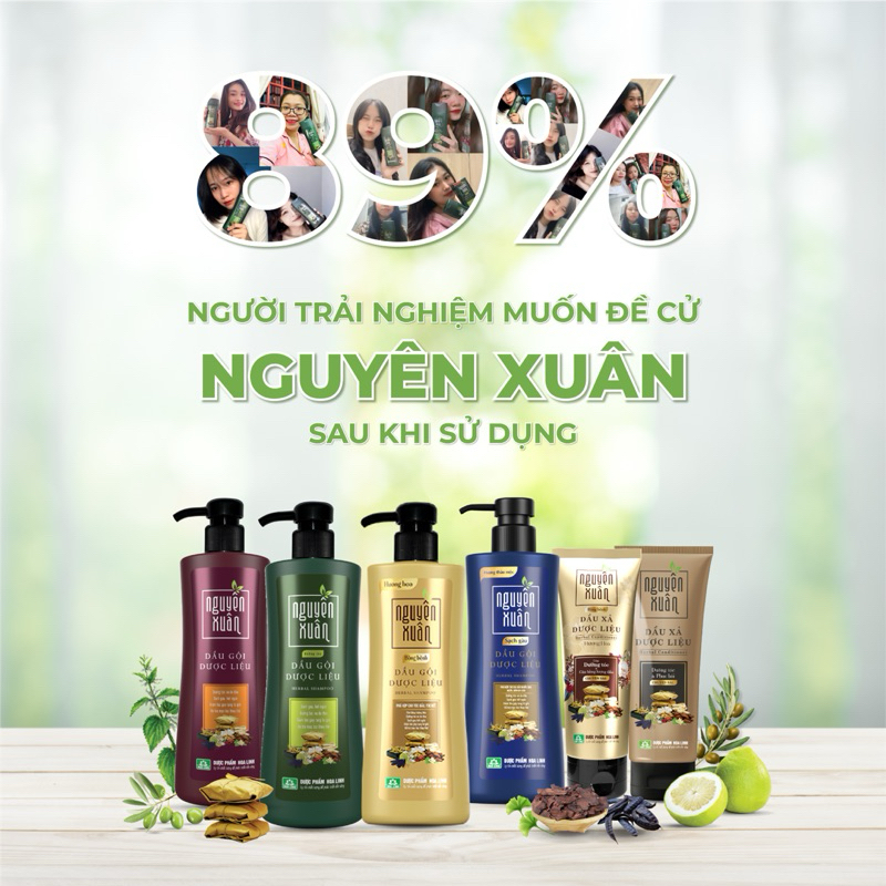 Dầu Gội Nguyên Xuân Thảo Dược Dưỡng Tóc Mềm Mượt 600ml