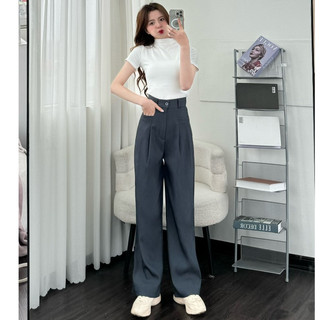 Quần ống suông túi ngang chất ruby - 247store - Quansuong258_P1K9