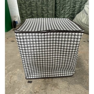 Túi Đựng Chăn Màn Quần Áo 100L (LOẠI 1) DẦY . Túi Đựng Quần Áo Gối Mền 100L Có Nắp Dây Kéo 2 Chiều KẺ SỌC CARO 100L