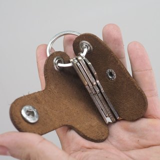 Key Chain Cover Leather. Bao da chìa khóa bảo vệ chống trầy xước các vật dụng bên trong túi