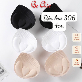 (1 đôi) Đệm mút VECYLA Đệm Mút Áo Bra Tim Dày 4cm Nâng Ngực PK306