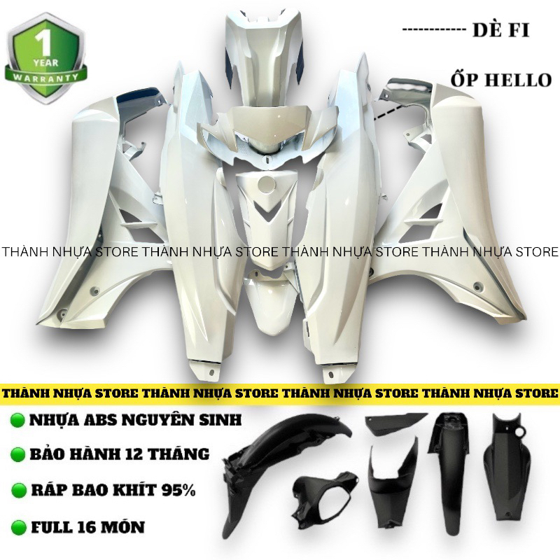 [NEW] Dàn áo Sirius Trắng phối Đen Ốp Sihello Dè Fi (Xem mô tả)