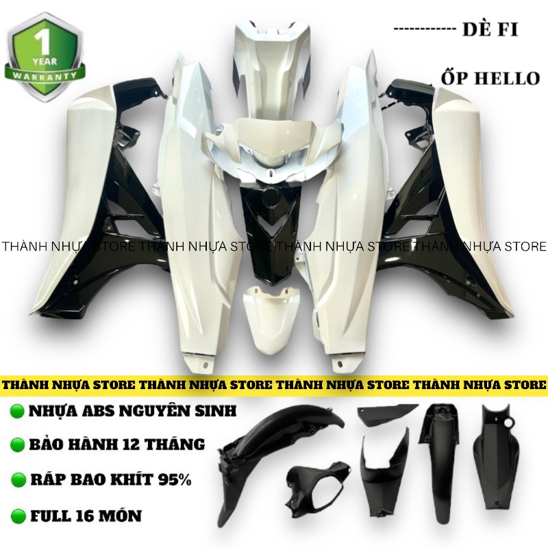 [NEW] Dàn áo Sirius Trắng phối Đen Ốp Sihello Dè Fi (Xem mô tả)