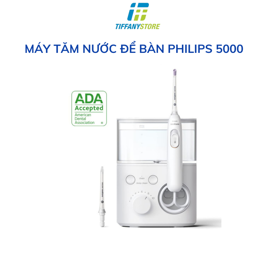 Máy tăm nước Philips Sonicare Power Flosser 5000, White HX3811/20