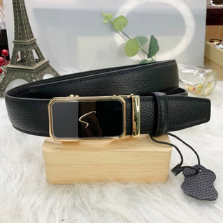 Thắt lưng nam khóa tự động cao cấp dây nịt nam da bò bản 3.5cm giaynamdep699