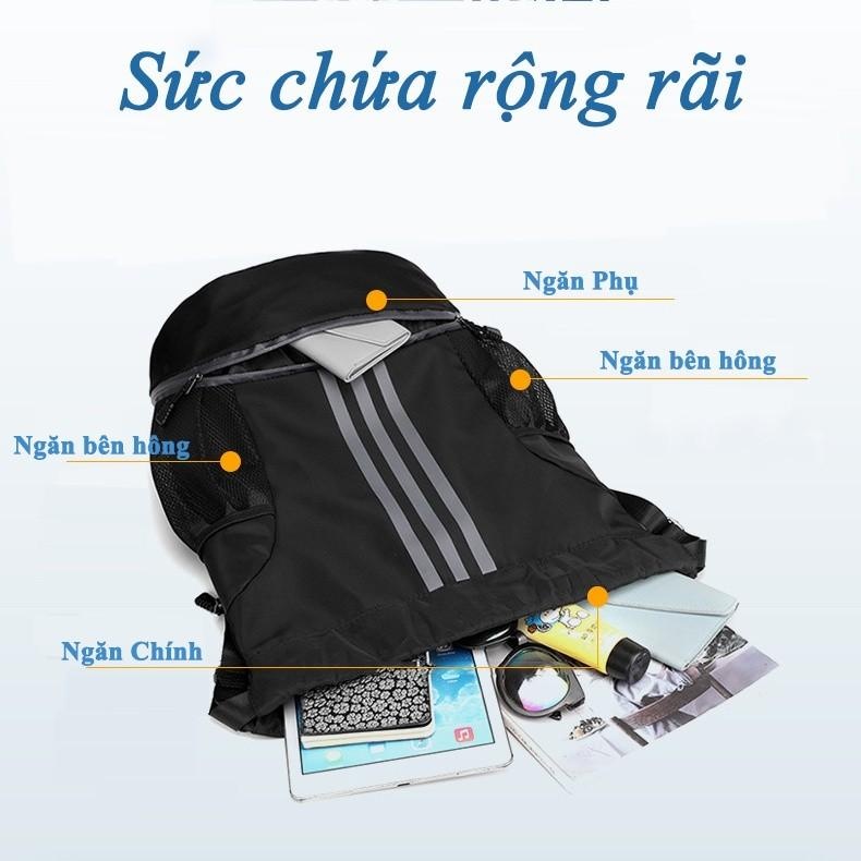 Balo Dây Rút Thể Thao Bóng Rổ, Bóng Đá Chống Nước Có Ngăn Đựng Giày Balo Đi Hoc, Tập Gym Yoga