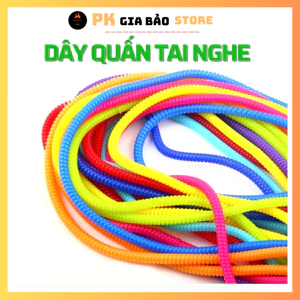 Dây quấn cáp sạc tai nghe Dây quấn nhiều màu Dây quấn chống đứt cáp sạc tai nghe #PK SÀI GÒN STORE #PK GIA HÂN STORE