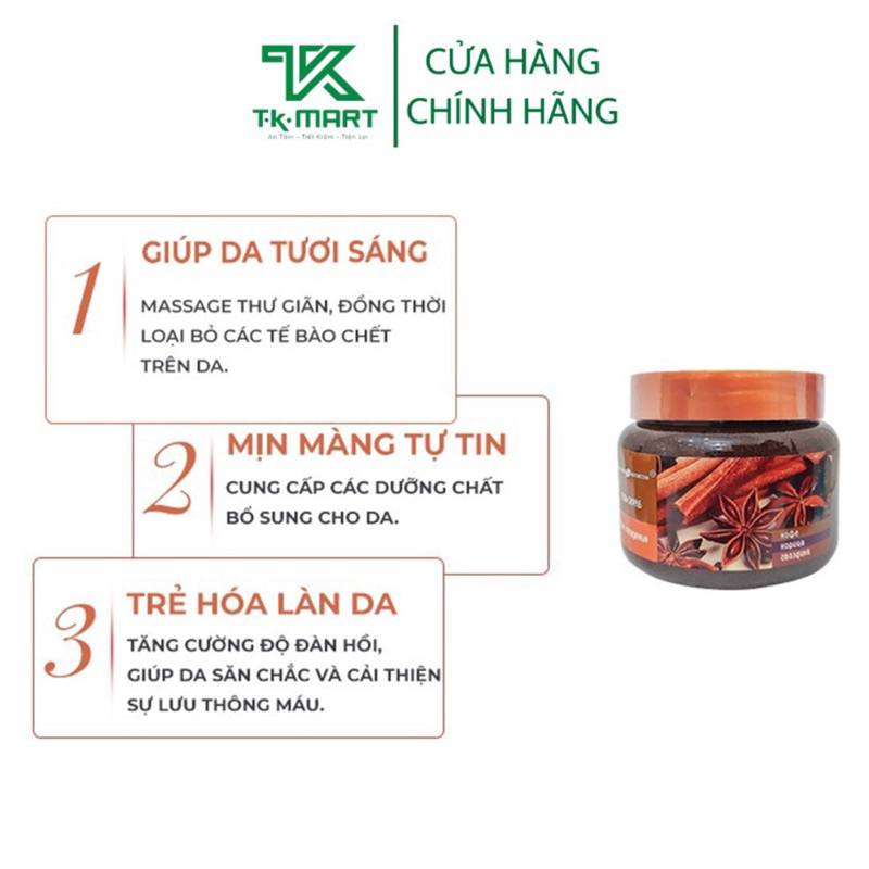 GIÁ SỈ TẨY DA CHẾT TOÀN THÂN EXCLUSIVE KOSMETIK QUẾ HỒI CAFE - EXCLUSIVE COSMETIC