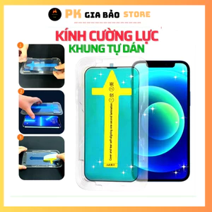 Cường lực Dán full màn hình - khung tự dán, viền mỏng, tĩnh điện