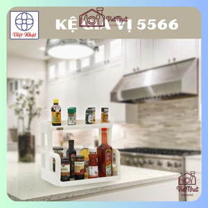 Kệ gia vị chữ H nhựa Việt Nhật (5566), kệ đựng đồ nhà tắm, úp chén bát 2 tầng đa năng tiện ích Tổng Kho Gia Dụng 86