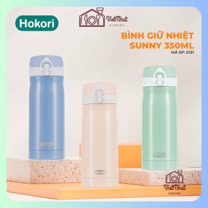 Bình Giữ Nhiệt Sunny 500ml Hokori 0122, bình đựng nước giữ nhiệt lớn tiện lợi lõi inox 304 không gỉ, giữ nước tốt