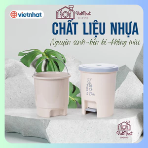 Thùng rác tròn 6L Hokori 8068, Thùng rác phòng khách Việt Nhật cao cấp