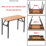 Bàn Xếp Gấp Gọn Tiện Lợi Vững Chắc, Giao Hàng Lắp Sẵn – Bàn Học Tập & Làm Việc Cao Cấp, Đế Chân Tùy Chỉnh Cân Bằng — ảnh 5